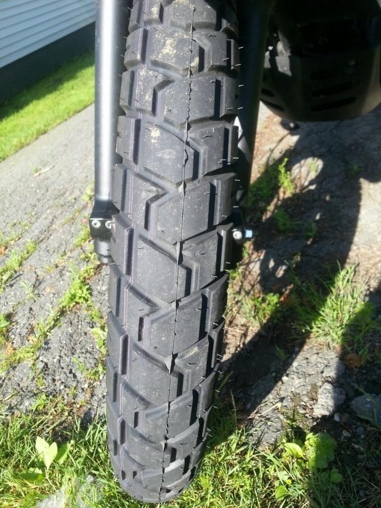 Front tire mounted backwards Kawasaki KLR Forum