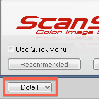Detail button, in the lower left-hand corner of the ScanSnap Manager Settings window