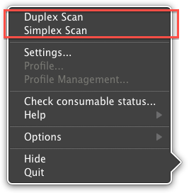 use the options outlined in red to force a simplex or duplex scan to Paperless from ScanSnap Manager