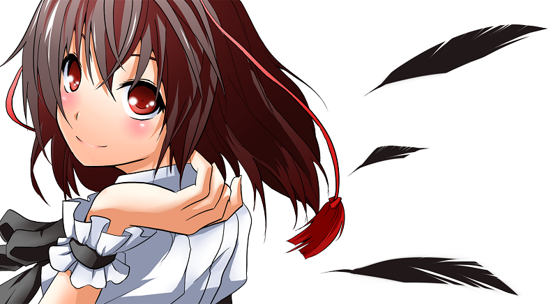 Short Red Hair Anime Girl. Anime Girl