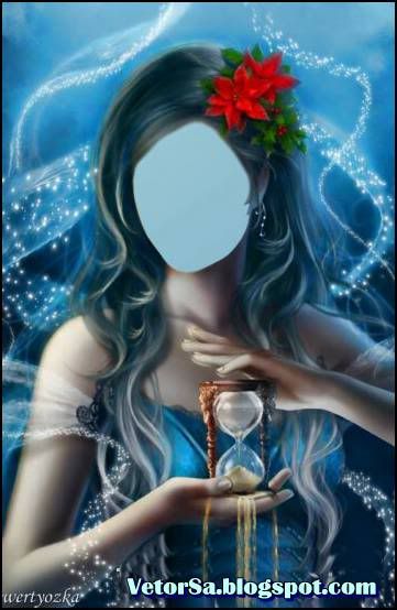 Fotomontagem em PSD Mulher do Tempo