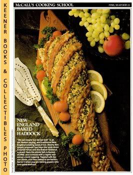 McCall's Cooking School Recipe Card (Fish, Seafood 21 - Baked Haddock) (Replacement Recipage / Recipe Card for 3-Ring Binders) Marianne Langan and Lucy Wing