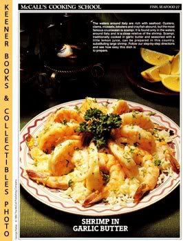 McCall's Cooking School Recipe Card (Fish, Seafood 27 - Scampi) (Replacement Recipage / Recipe Card for 3-Ring Binders) Marianne Langan and Lucy Wing