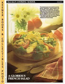 McCall's Cooking School Recipe Card (Salads 9 - Vegetable Salad Provencal) (Replacement Recipage / Recipe Card for 3-Ring Binders) Marianne Langan and Lucy Wing