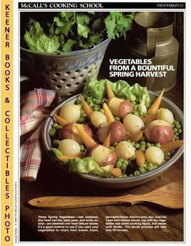 McCall's Cooking School Recipe Card (Vegetables 12 - Spring Vegetables) (Replacement Recipage / Recipe Card for 3-Ring Binders) Marianne Langan and Lucy Wing