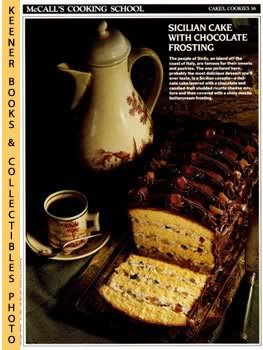 McCall's Cooking School Recipe Card (Cakes, Cookies 36 - Cassata Alla Siciliana) (Replacement Recipage / Recipe Card For 3-Ring Binders) Marianne Langan and Lucy Wing