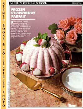 McCall's Cooking School Recipe Card (Desserts 36 - Frozen Strawberry Parfait) (Replacement Recipage / Recipe Card For 3-Ring Binders) Marianne Langan and Lucy Wing