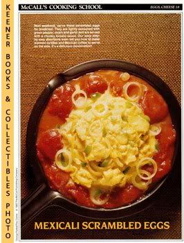 McCall's Cooking School Recipe Card (Eggs, Cheese 18 - Mexican-Style Scrambled Eggs) (Replacement Recipage / Recipe Card For 3-Ring Binders) Marianne Langan and Lucy Wing