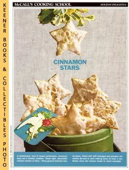 McCall's Cooking School Recipe Card (Holiday Delights 6 - Cinnamon Stars) (Replacement Recipage / Recipe Card for 3-Ring Binders) Marianne Langan and Lucy Wing