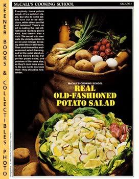 McCall's Cooking School Recipe Card (Salads 3 - Old-Fashioned Potato Salad) (Replacement Recipage / Recipe Card for 3-Ring Binders) Marianne Langan and Lucy Wing