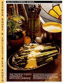 McCall's Cooking School Recipe Card (Vegetables 25 - Asparagus With Hollandaise) (Replacement Recipage / Recipe Card for 3-Ring Binders) Marianne Langan and Lucy Wing
