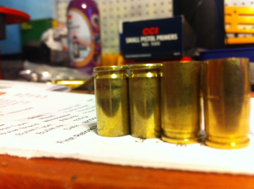 Roll Sizing Pistol Brass