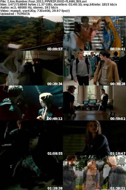 I Am Number Four 2011 PPVRIP XViD-FLAWL3SS I Am Number Four 2011 PPVRIP XViD-FLAWL3SS