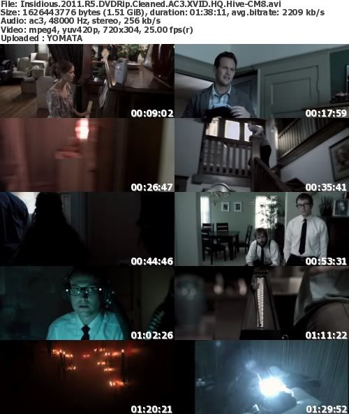 Insidious 2011 R5 DVDRip Cleaned AC3 XVID HQ Hive-CM8 Torrent Download