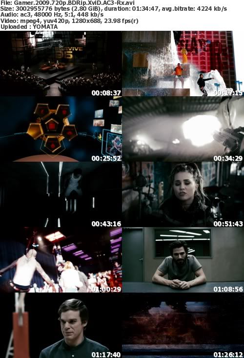 Gamer 2009 720p BDRip XviD AC3-.thank.tk Gamer 2009 720p BDRip XviD AC3-.thank.tk