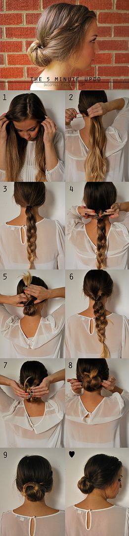 The 5 Minute Updo Braided Gibson Tuck