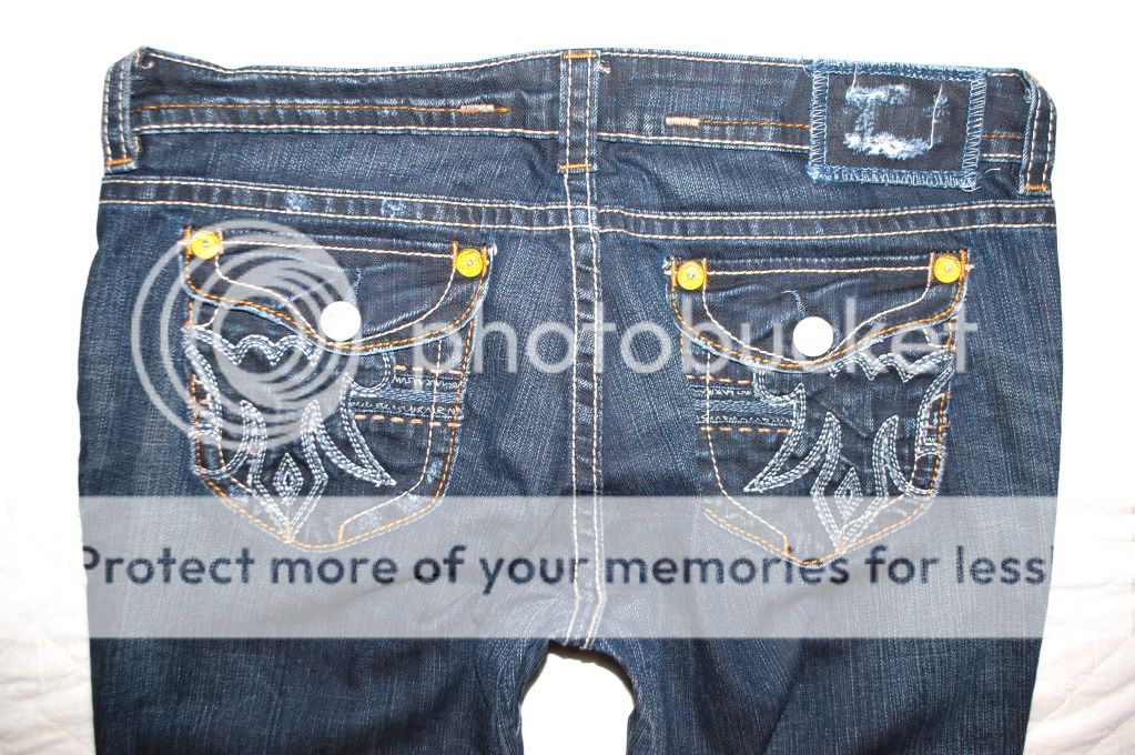 Womens MEK DENIM jeans 31 easy bootcut Montana dark long by Miss Me 