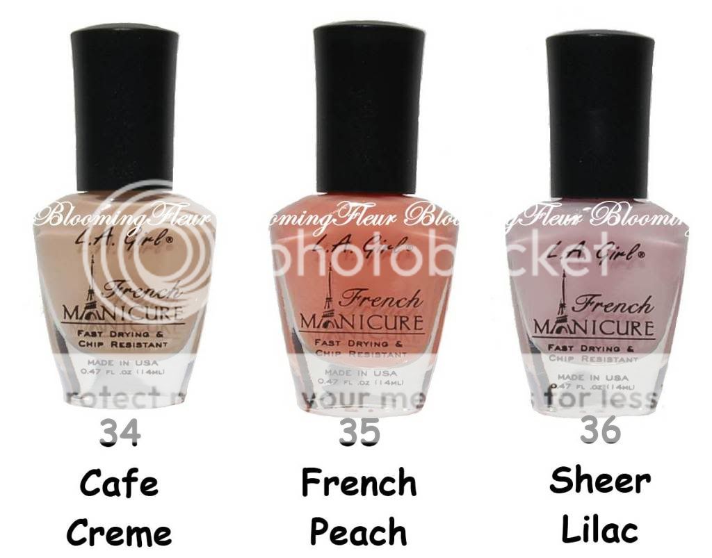 French Manicure LA GIRLS Nail Polish NEW colors u pick  