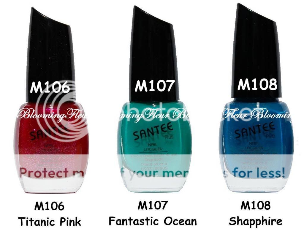 bottles of SANTEE Nail Polish Lacquer U pick color  