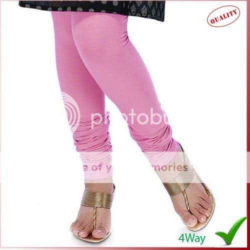 Pink Indian Churidar Leggings Cotton + Lyecra 4Way Legging for indian 