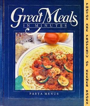 Image for Great Meals In Minutes - Pasta Menus