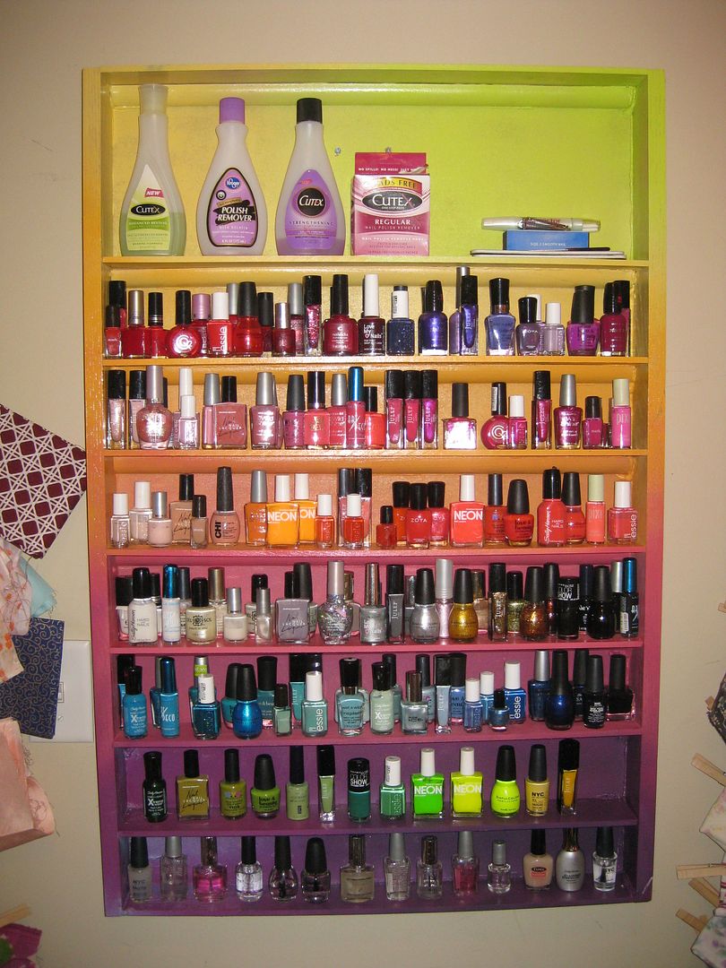 the DIY: NAIL POLISH DISPLAY