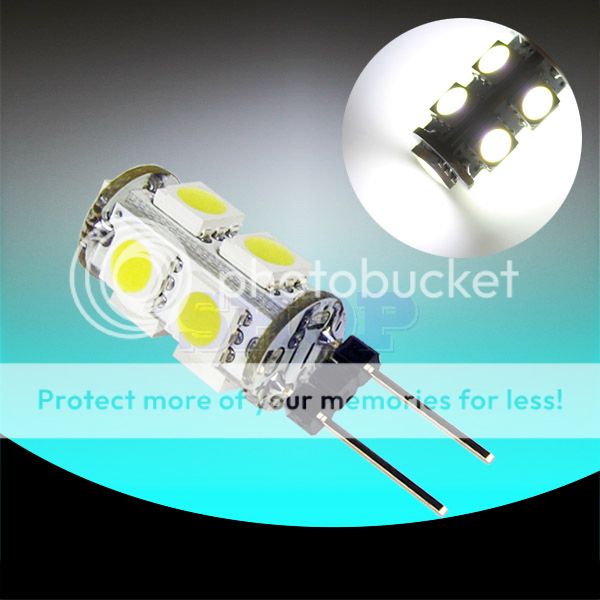 G4 9 LED 5050 Super White RV Marine Boat 9 SMD Light Bulb Lamp  